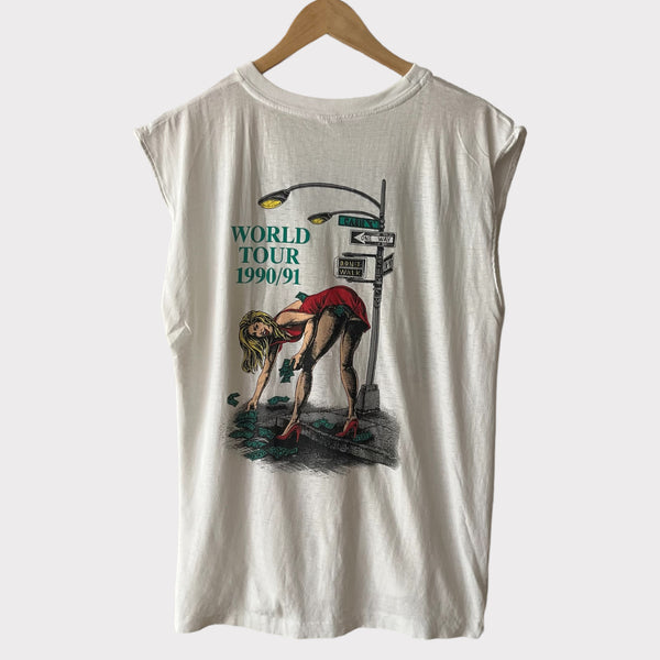 1990 AC DC "Money Talks" World Tour Vintage Sleeveless Tee Shirt