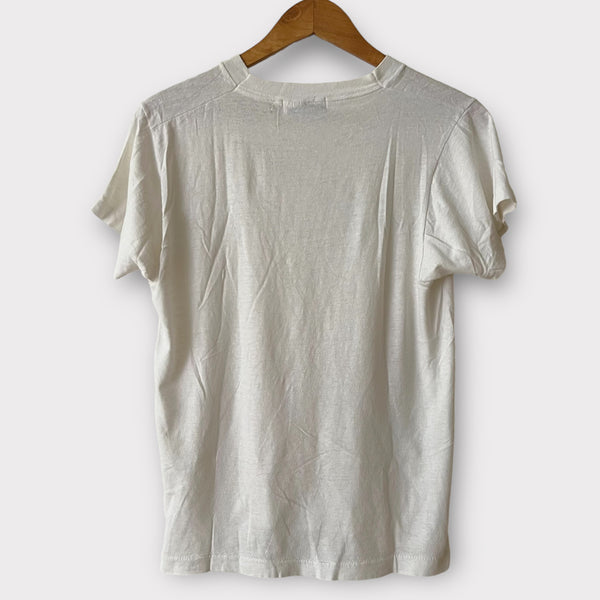 Zeros Revival 1970s Zeros Revival Vintage Blank Tee Shirt - White