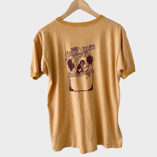 1976 SHOWCO Steve Miller Band "Summer Serenade" Vintage Crew Tour Tee Shirt