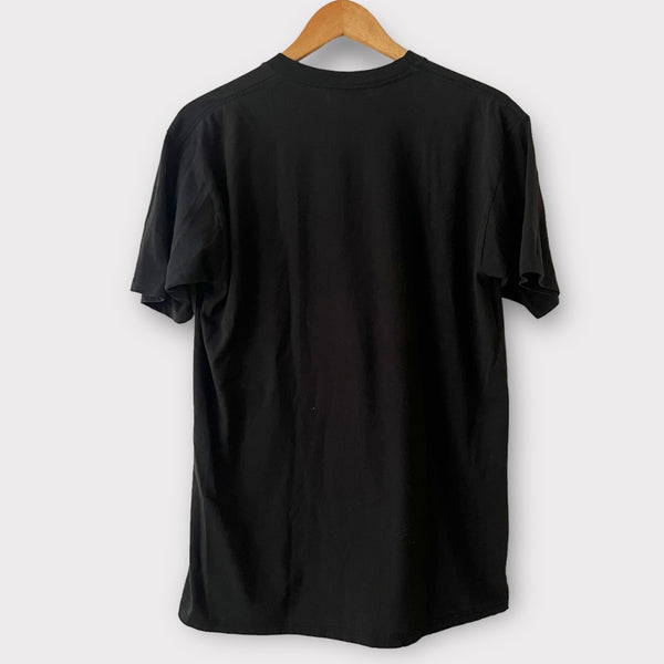 1990s Zeros Revival Blank Vintage Tee Shirt - Black