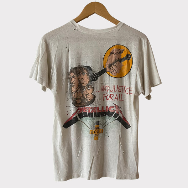 1988 Metallica "And Justice For All" Tour Vintage Tee Shirt