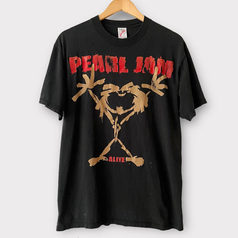 1991 Pearl Jam "Alive" Vintage Band Promo Tee Shirt