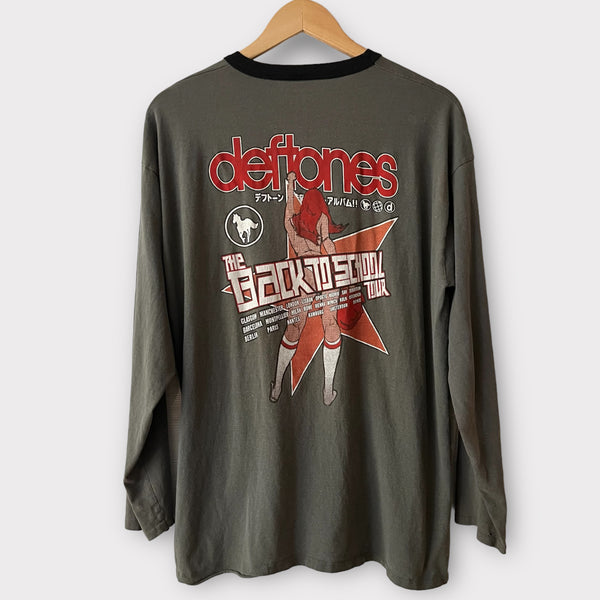 2001 Detones "Back To School" Tour Vintage Band Long Sleeve Tee Shirt
