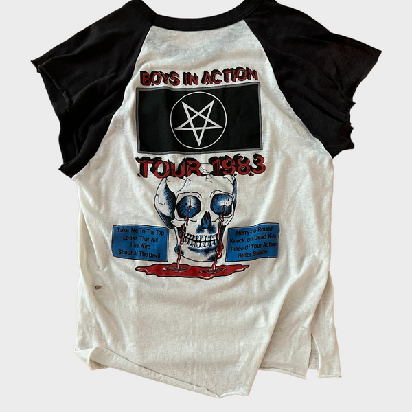 1983 Motley Crue "Shout At The Devil" Vintage Tour Tee Shirt