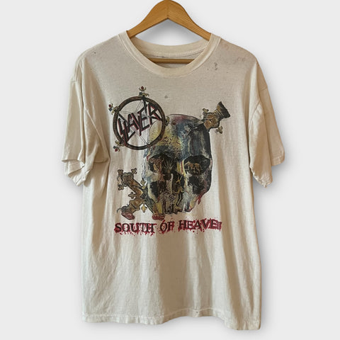 1990 Slayer "South Of Heaven" Vintage Band Tour Promo Tee Shirt