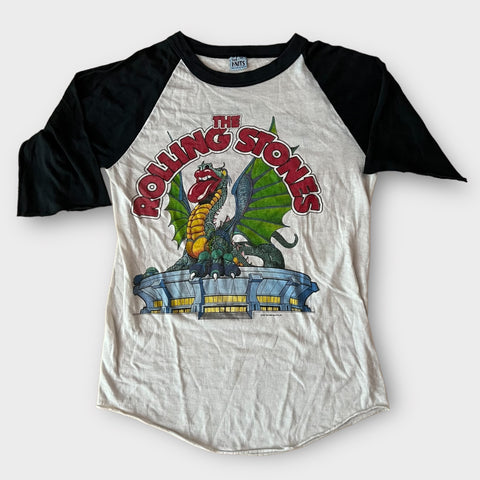 1981 The Rolling Stones in Los Angeles w/ Prince, J Geils Vintage Concert Raglan Tee Shirt