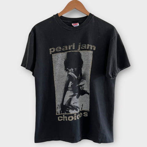 1992 Pearl Jam "Choices" Vintage Band Promo Tee Shirt