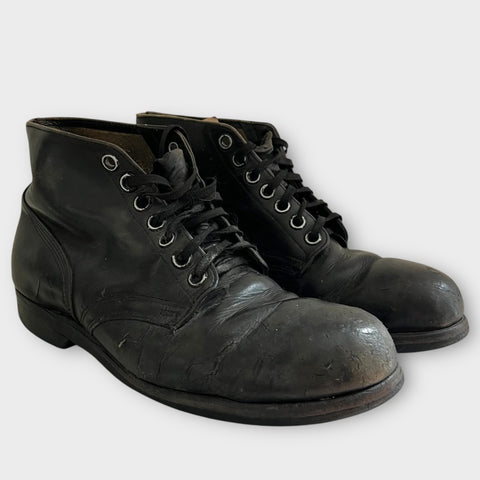 1950s Combat Officer Army Military Marine  Vintage  Boots Size 9