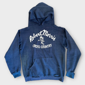 1970's Robert Morris Cross Country Vintage High School Athletics Sports Hoodie Sweatshirt
