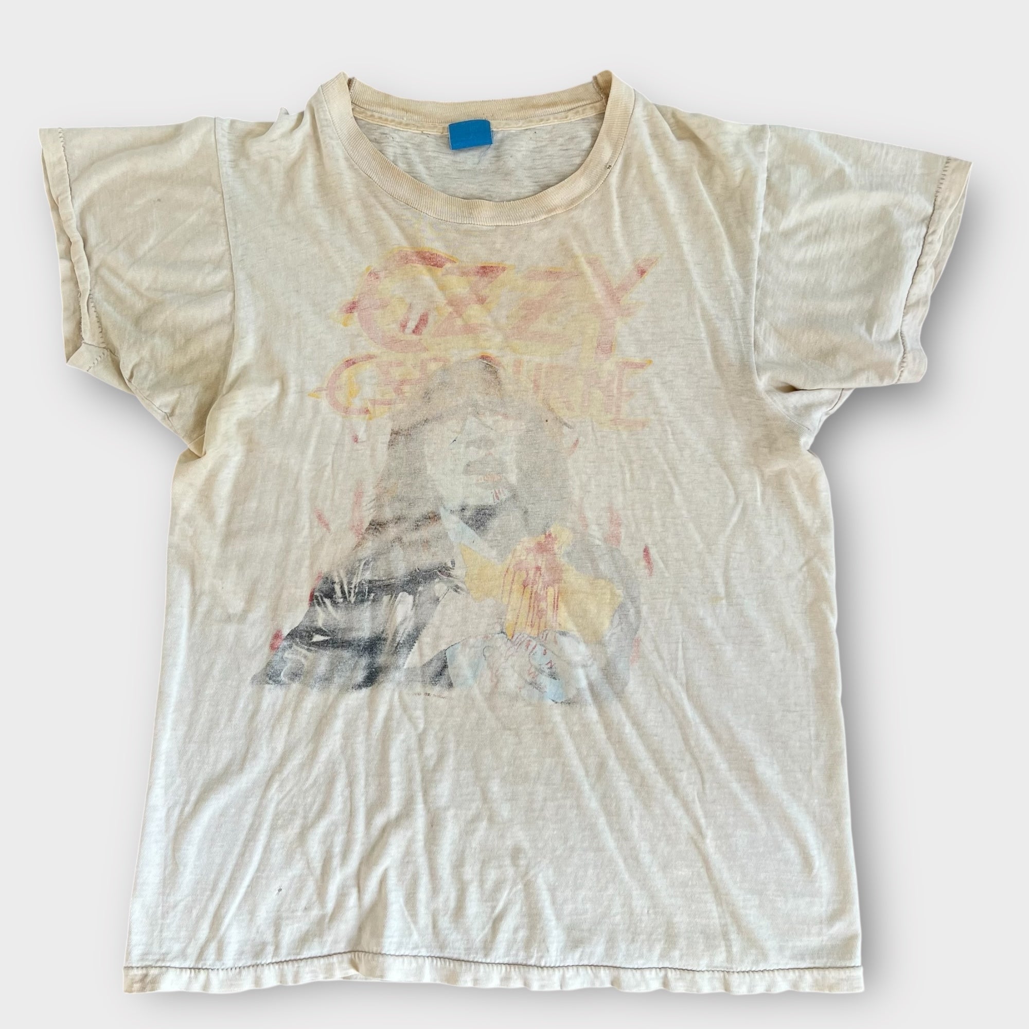 1982 Ozzy Osbourne "Ozzy Bites The Big One" Texas Tour Vintage Band Tee Shirt