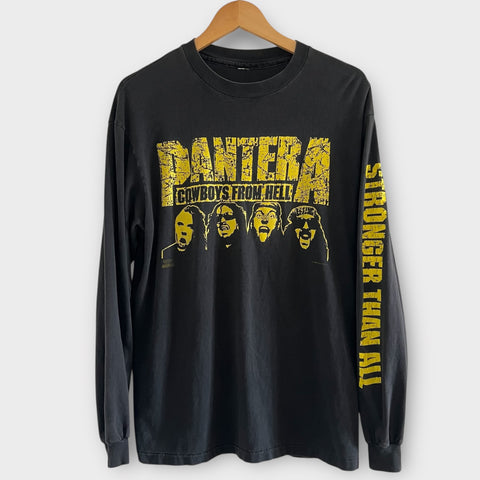 1992 Pantera "Cowboys From Hell" Vintage Band Promo Long Sleeve Tee Shirt