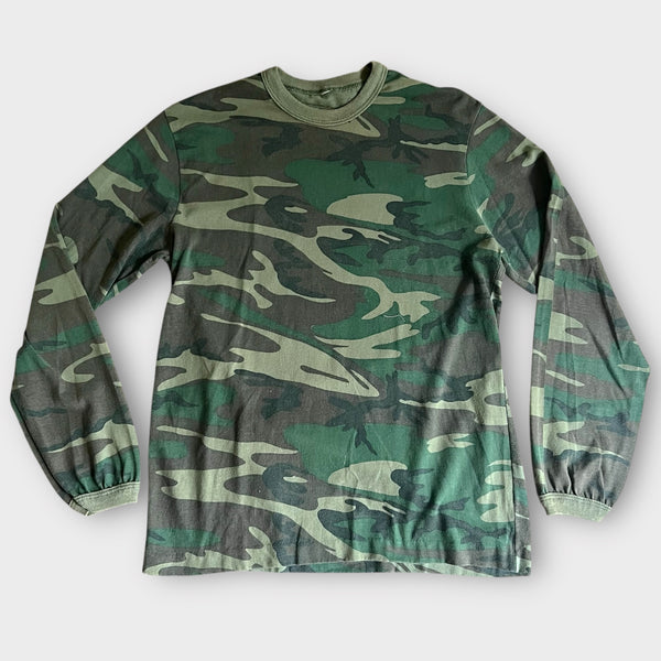 1980's Camo Army Vintage Long Sleeve Tee Shirt