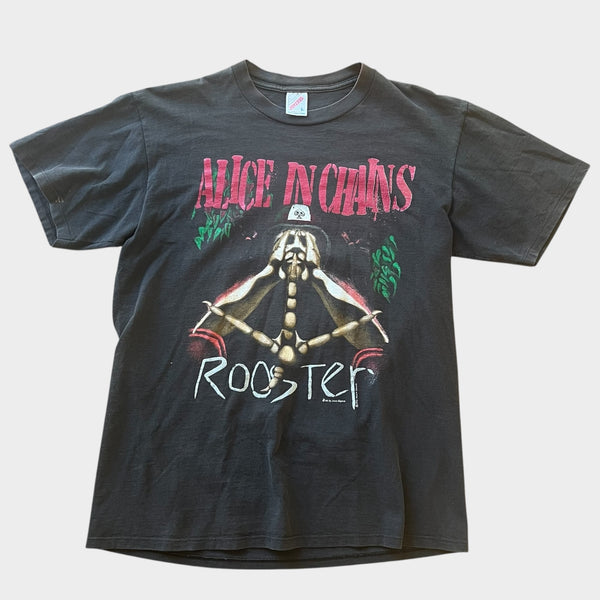 1993 Alice In Chains "Rooster" Vintage Band Promo Tee Shirt
