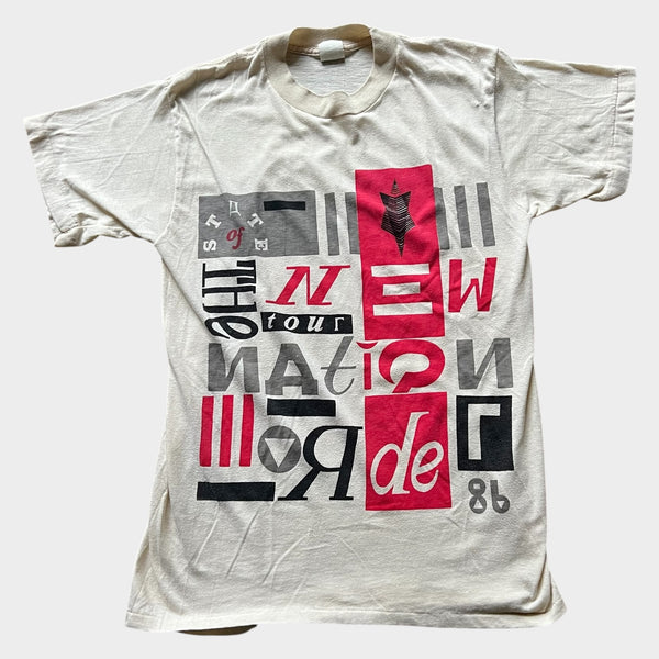 1986 New Order Vintage Band Tee Shirt