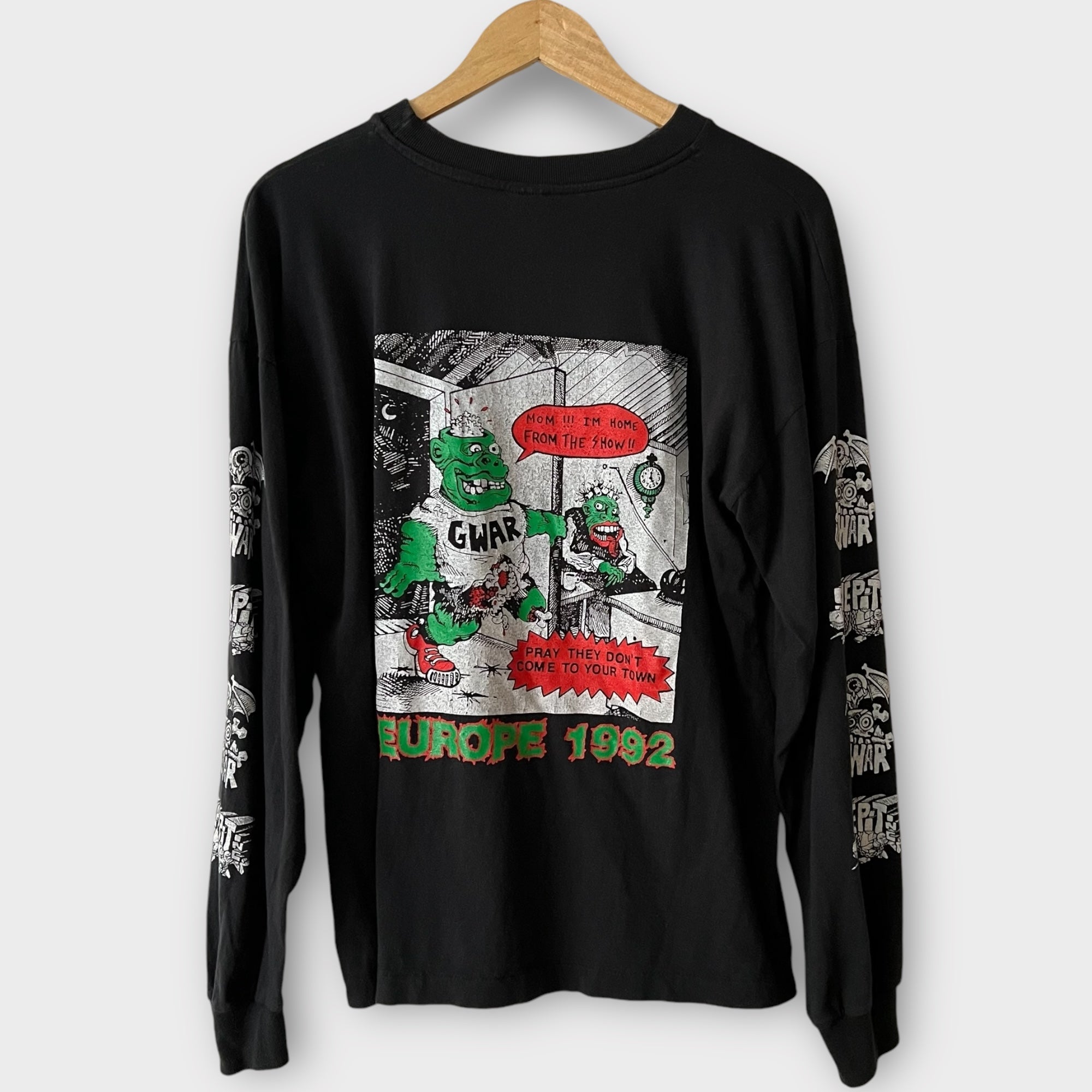 1992 GWAR Vintage Tour Long Sleeve Tee Shirt – Zeros Revival