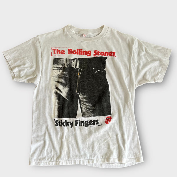 1989 The Rolling Stones "Sticky Fingers" Vintage Band Promo Tee Shirt