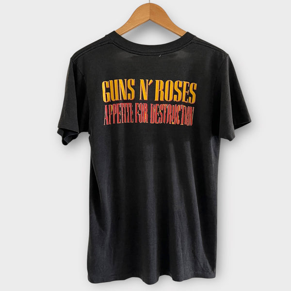 1987 Guns N Roses "Appetite For Destruction" Vintage Band Promo Tee Shirt
