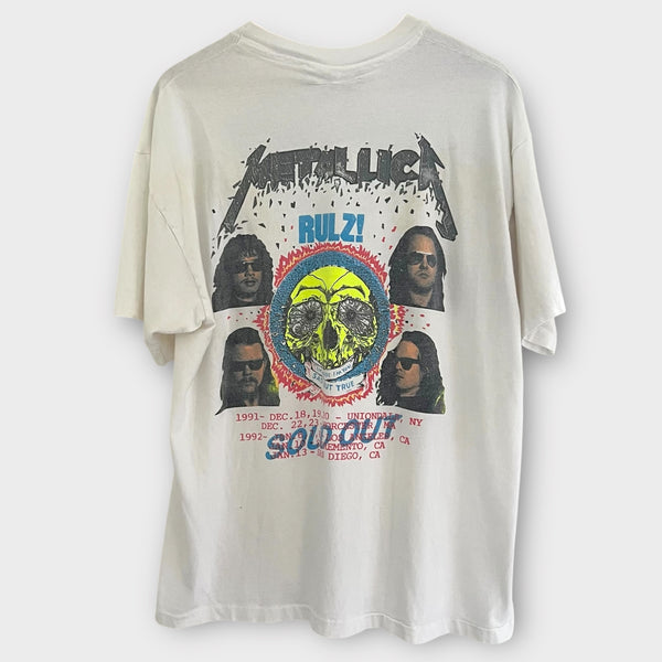 1991 Metallica "Rulz" Vintage Tour Band Tee Shirt