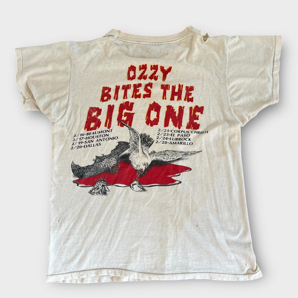 1982 Ozzy Osbourne "Ozzy Bites The Big One" Texas Tour Vintage Band Tee Shirt