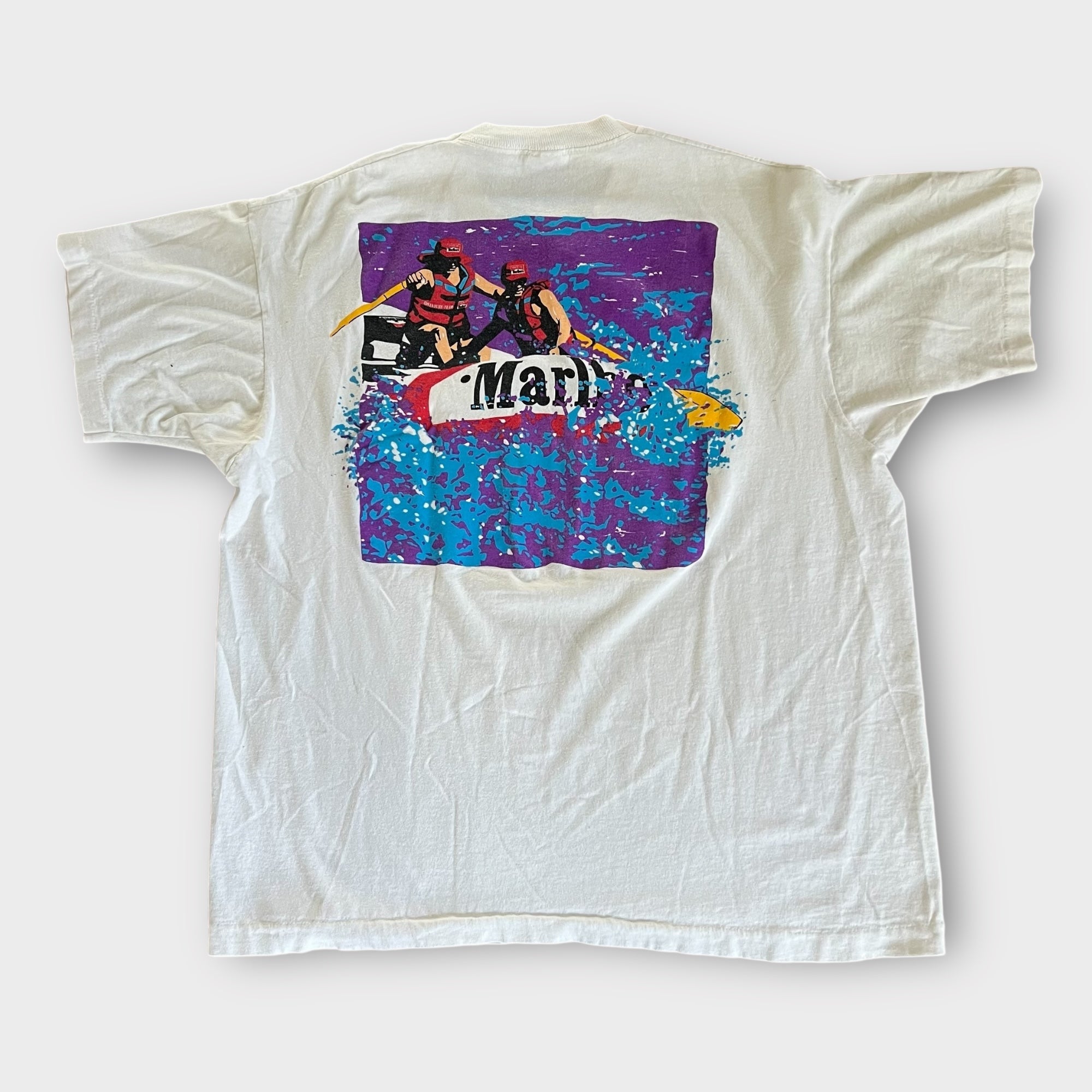 1990's Marlboro "Adventure Team" White Water Rafting Vintage Tee Shirt