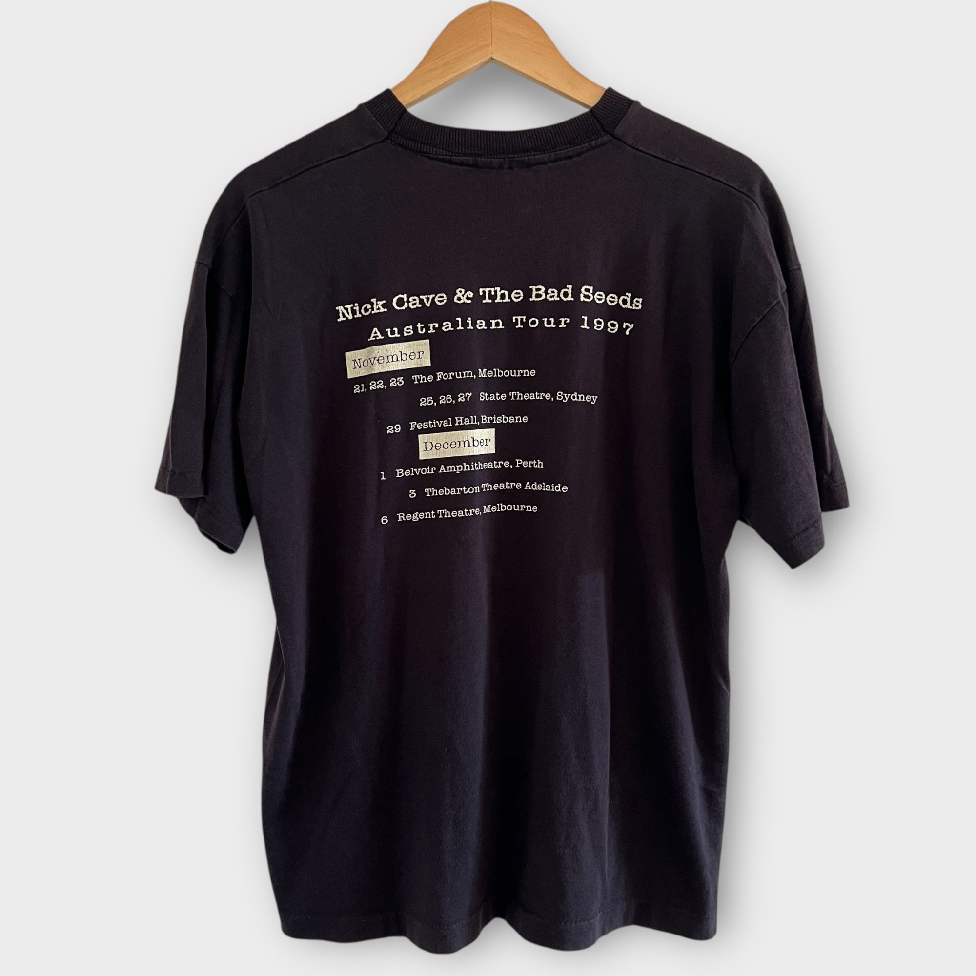 1997 Nick Cave & The Bad Seeds Australian Tour Vintage Band Tee