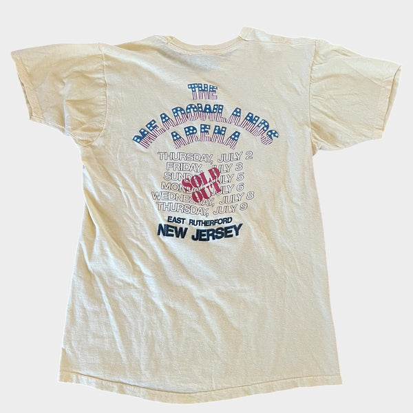 1981 Bruce Springsteen New Jersey (Hometown) Concert Dates Vintage Tour Tee Shirt