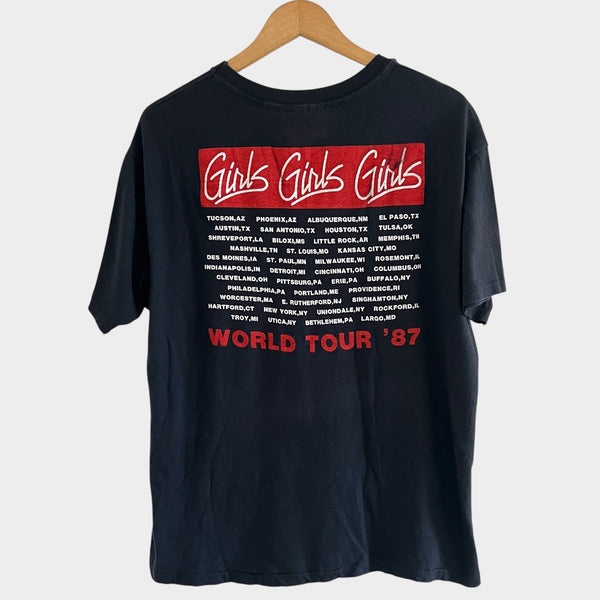 1987 Motley Crue "Girls Girls Girls" Tour Vintage Band Tee Shirt