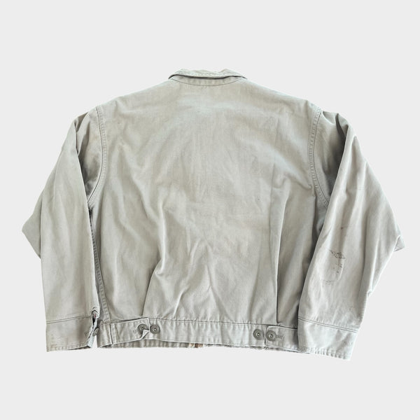 1950's Plaid Lined American Workwear Cotton Twill Ranch Utility Jacket