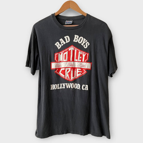 1987 Motley Crue "Girls Girls Girls" Vintage Tour Tee Shirt