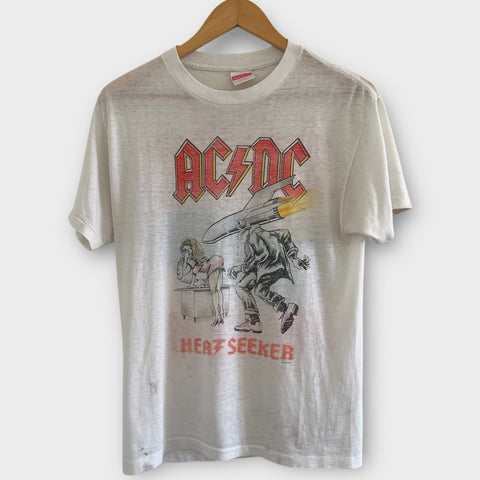 1988 AC DC "Heat Seeker" Vintage Tour Band Tee Shirt