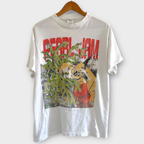1995 Pearl Jam Eddie Vedder Vintage Band Tour Tee Shirt