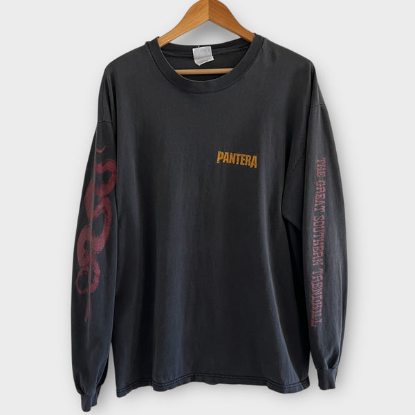 1996 Pantera "Cowboys From Hell" Tour Vintage Band Long Sleeve Tee Shirt