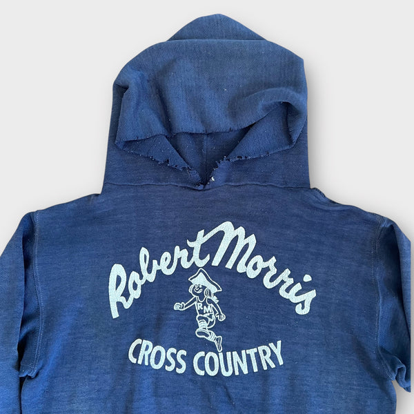 1970's Robert Morris Cross Country Vintage High School Athletics Sports Hoodie Sweatshirt