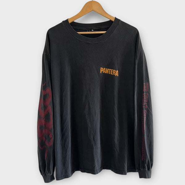 1996 Pantera "The Great Southern Trendkill" Tour Vintage Band Long Sleeve Tee Shirt