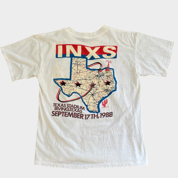 1988 INXS at Texas Stadium Concert Vintage Band Tee Shirt