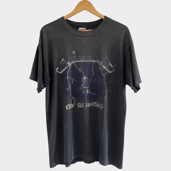 1994 Metallica "Ride The Lightning" Vintage Band Promo Tee Shirt
