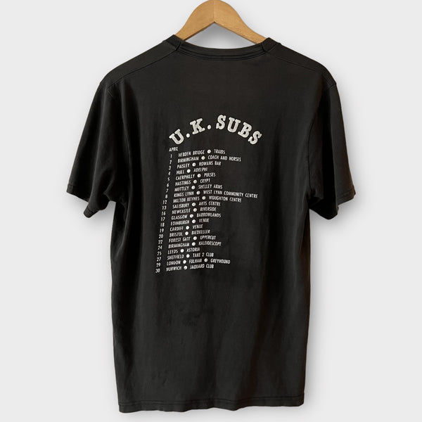 1989 U.K. Subs Spring UK Tour Vintage Punk Band Tee Shirt