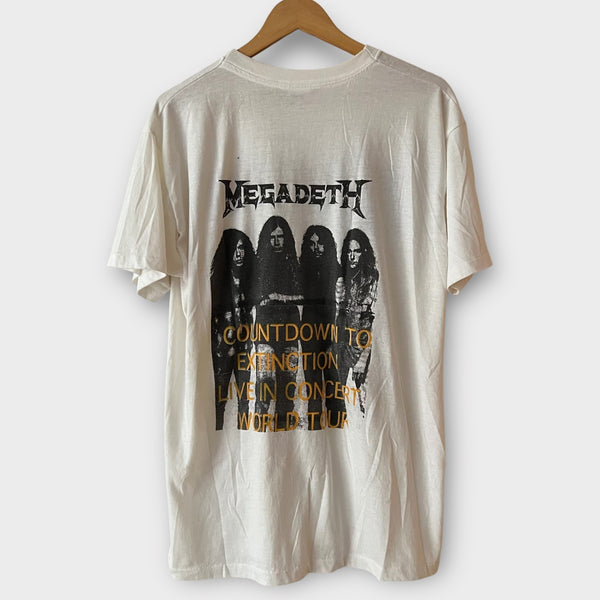 1992 Megadeth "Countdown To Extinction" Vintage Band Parking Lot Tee Shirt