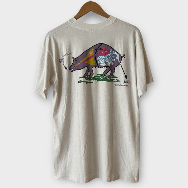 1993 Pearl Jam "Threadworm" Vintage Band Promo Tee Shirt