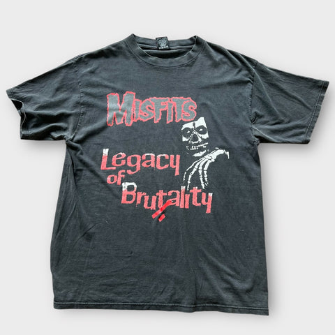 1990s Misfits "Legacy Is Brutality" Vintage Band Punk Tee Shirt