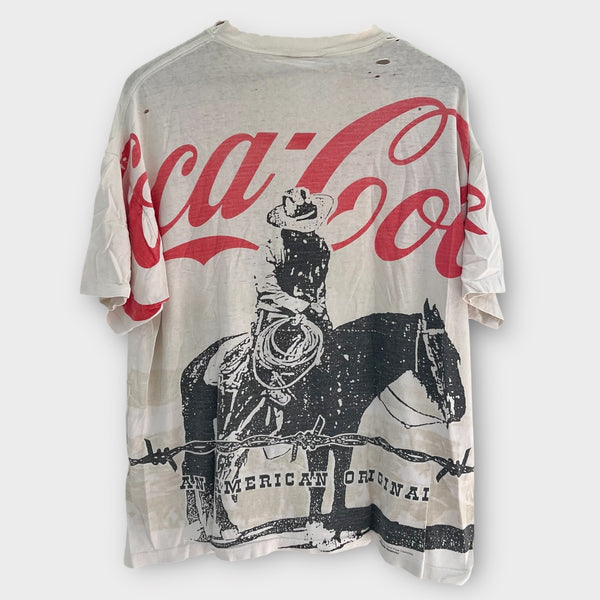 1994 Coca Cola Cowboy Vintage AOP Tee Shirt Coke