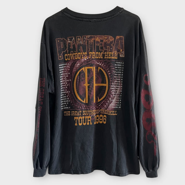 1996 Pantera "The Great Southern Trendkill" Tour Vintage Band Long Sleeve Tee Shirt