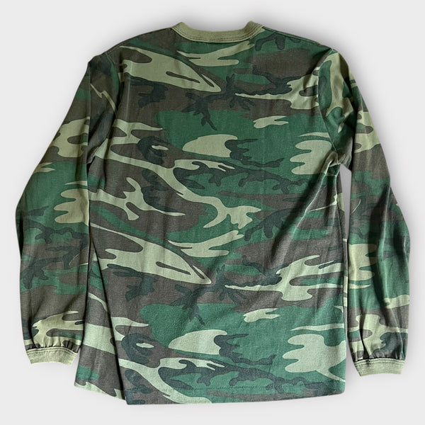 1980's Camo Army Vintage Long Sleeve Tee Shirt