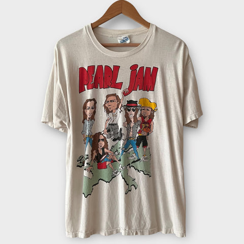 1992 Pearl Jam "World Jam" Euro Tour Vintage Band Tee Shirt