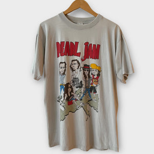 1992 Pearl Jam "World Jam"  Euro Tour Vintage Band Tee Shirt