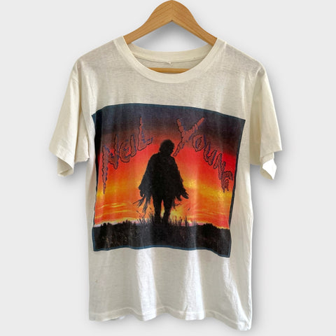 1993 Neil Young w/ Pearl Jam, James, Booker T, 4 Non Blondes UK Tour Dates Vintage Band Tee Shirt