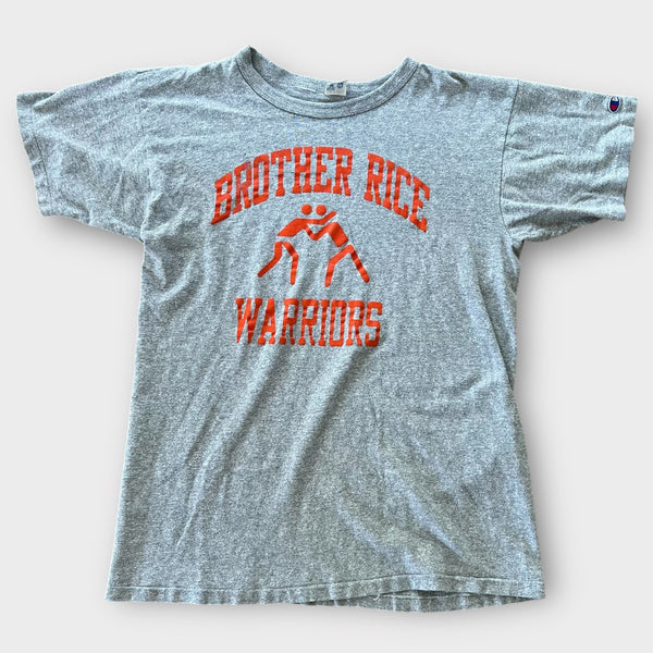 1990's Brother Rice Warriors High School Wrestling Vintage Athletic Tee Shirt