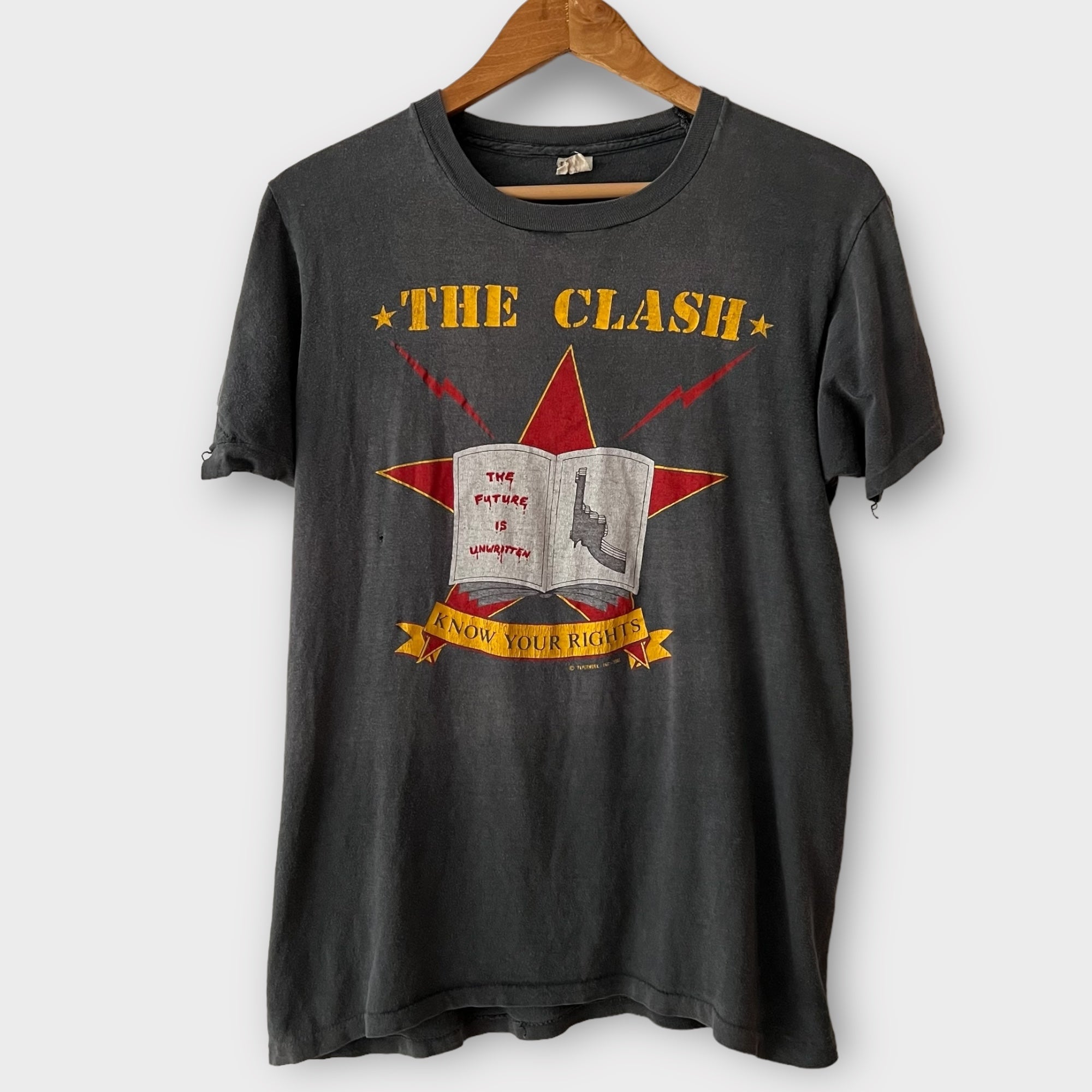1982 The Clash "Combat Rock" Vintage Tour Tee Shirt