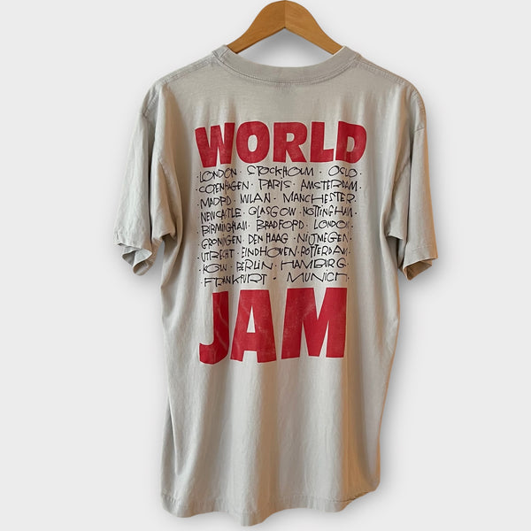 1992 Pearl Jam "World Jam"  Euro Tour Vintage Band Tee Shirt