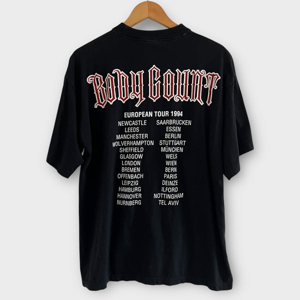 1994 Body Count European Tour Vintage Band Tee Shirt
